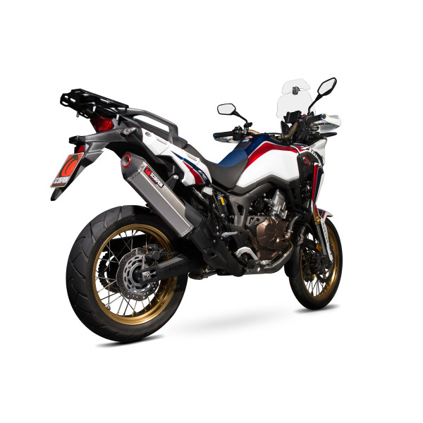 Scorpion Exhaust Honda CRF1000 L 2015 - 2019 Serket Parallel Slip-on Titanium Sleeve